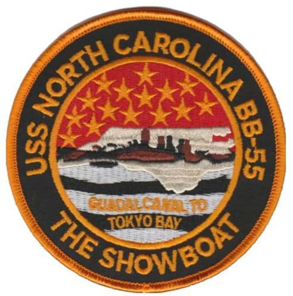 USS North Carolina BB-55 Patch – Sew On