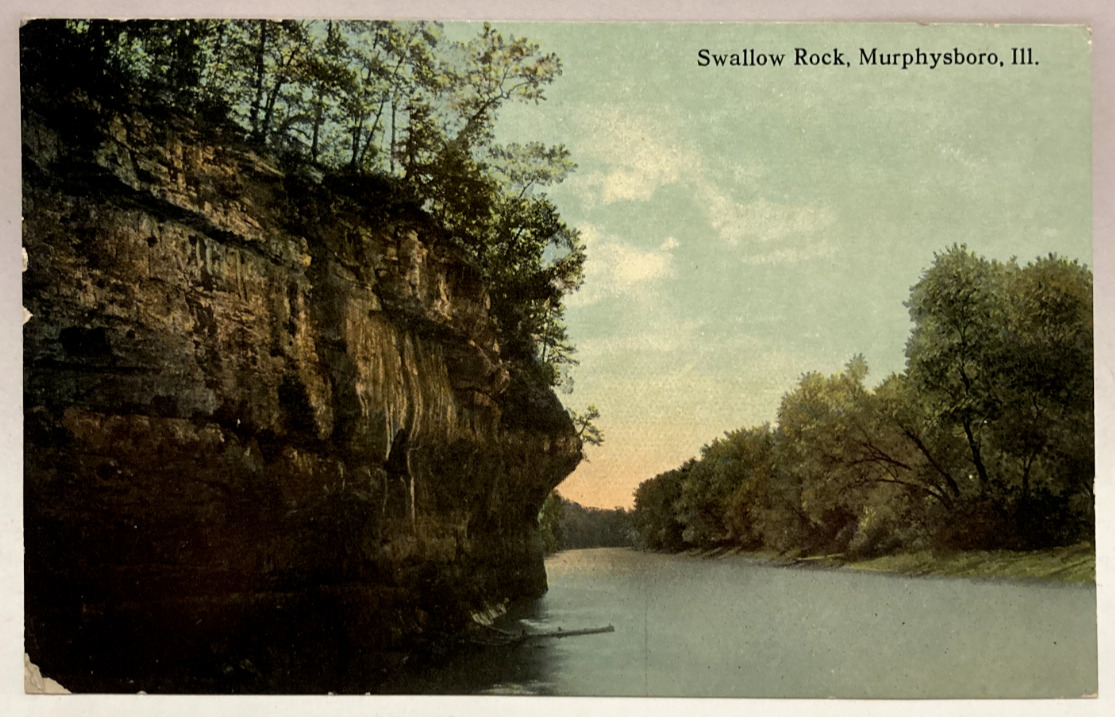 1914 Swallow Rock, Murphysboro, Illinois IL Vintage Postcard