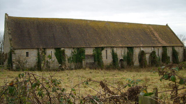 Photo 6x4 Hartpury Tithe Barn Highleadon In a different light. Such an im c2008