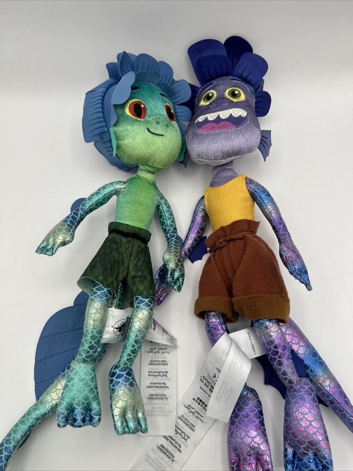 Disney’s Pixar LUCA PAGURO and ALBERTO Sea Monsters 17” Plush Figure Toys