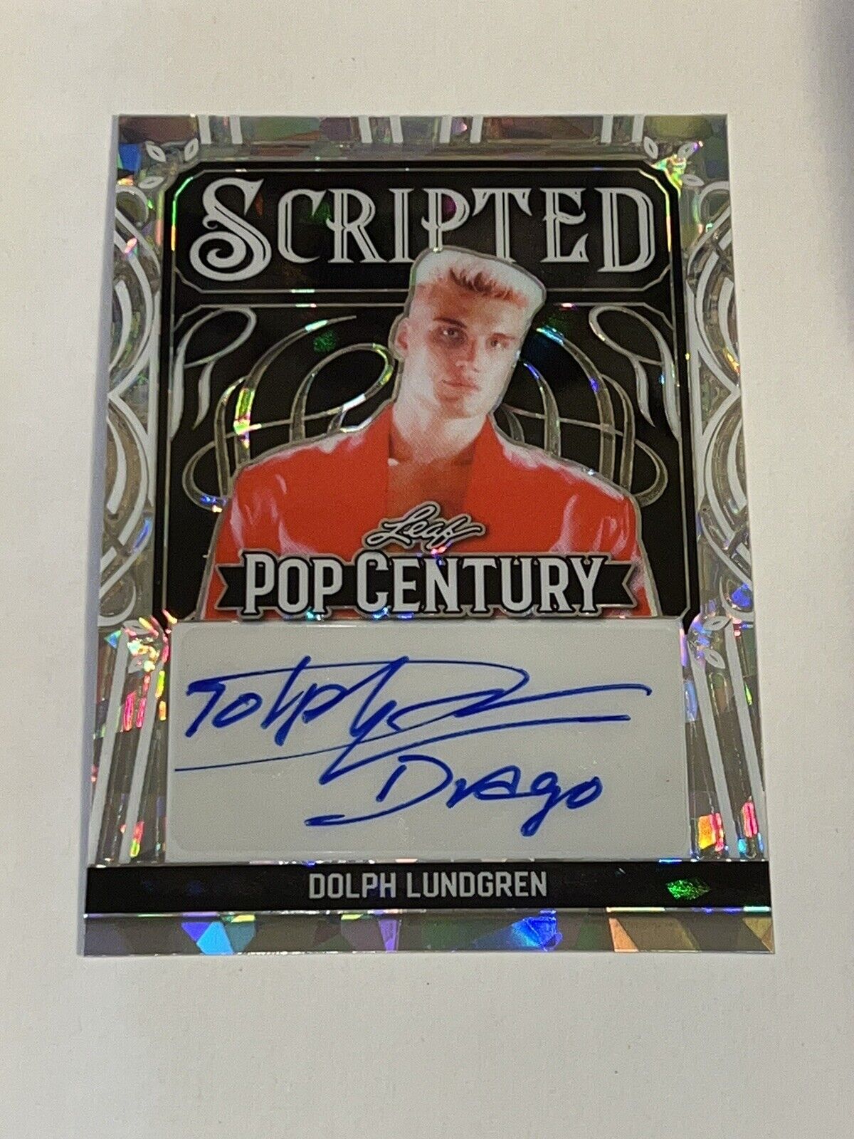 Dolph Lundgren Drago 2024 Leaf Pop Century Scripted Kaleidoscope Auto #2/3