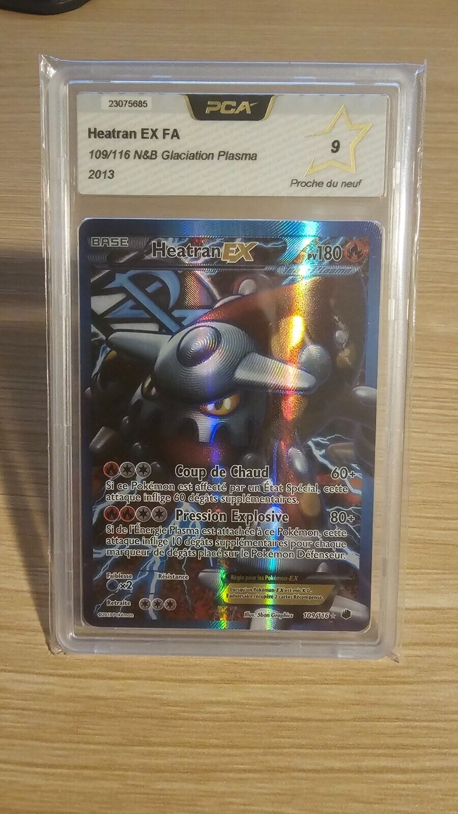 Pokemon Card Ultra Rare HEATRAN EX FA 109/116 GLACIATION PLASMA PCA 9