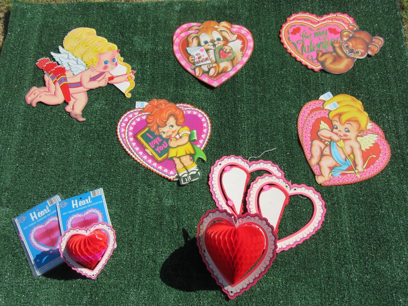 Vintage 1981/83 The Beistle Co St. Valentines Day Decorations Lot of 16
