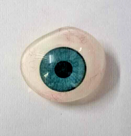 Vintage Human Prosthetic Eye Antique Artificial Blue Eye 1PC