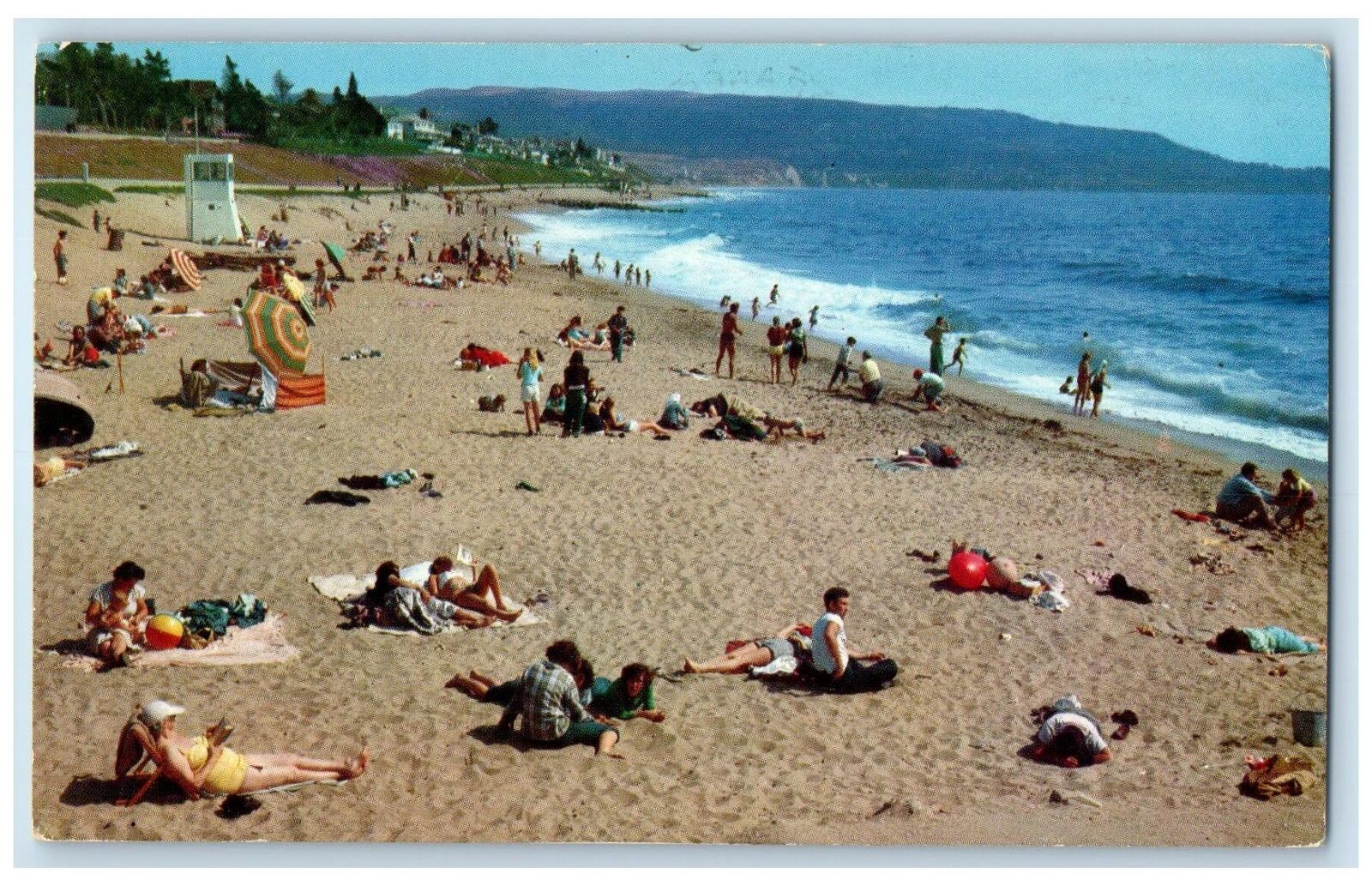 1970 Redondo Beach Looking Palos Verdes States Torrance California CA Postcard