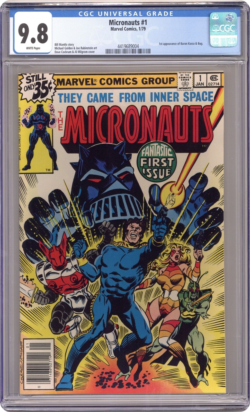 Micronauts #1 CGC 9.8 1979 4419689004