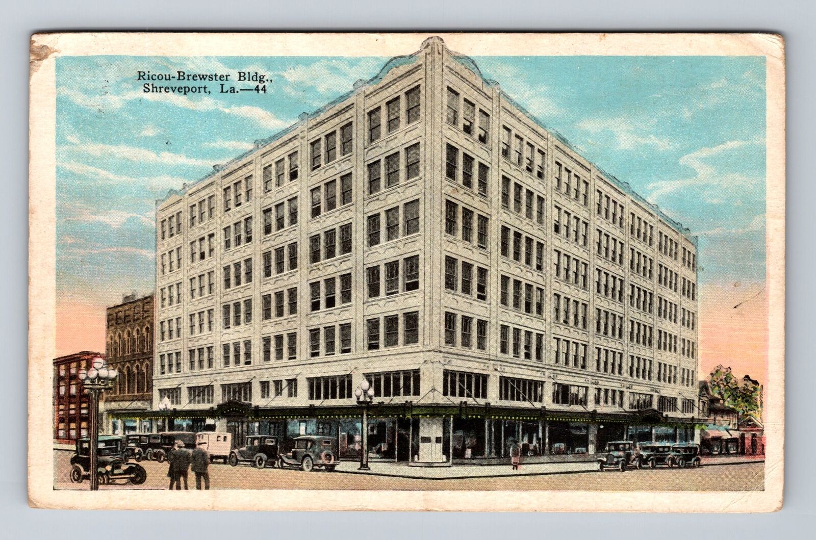 Shreveport LA-Louisiana, Ricou-Brewster Building, Antique Vintage Postcard
