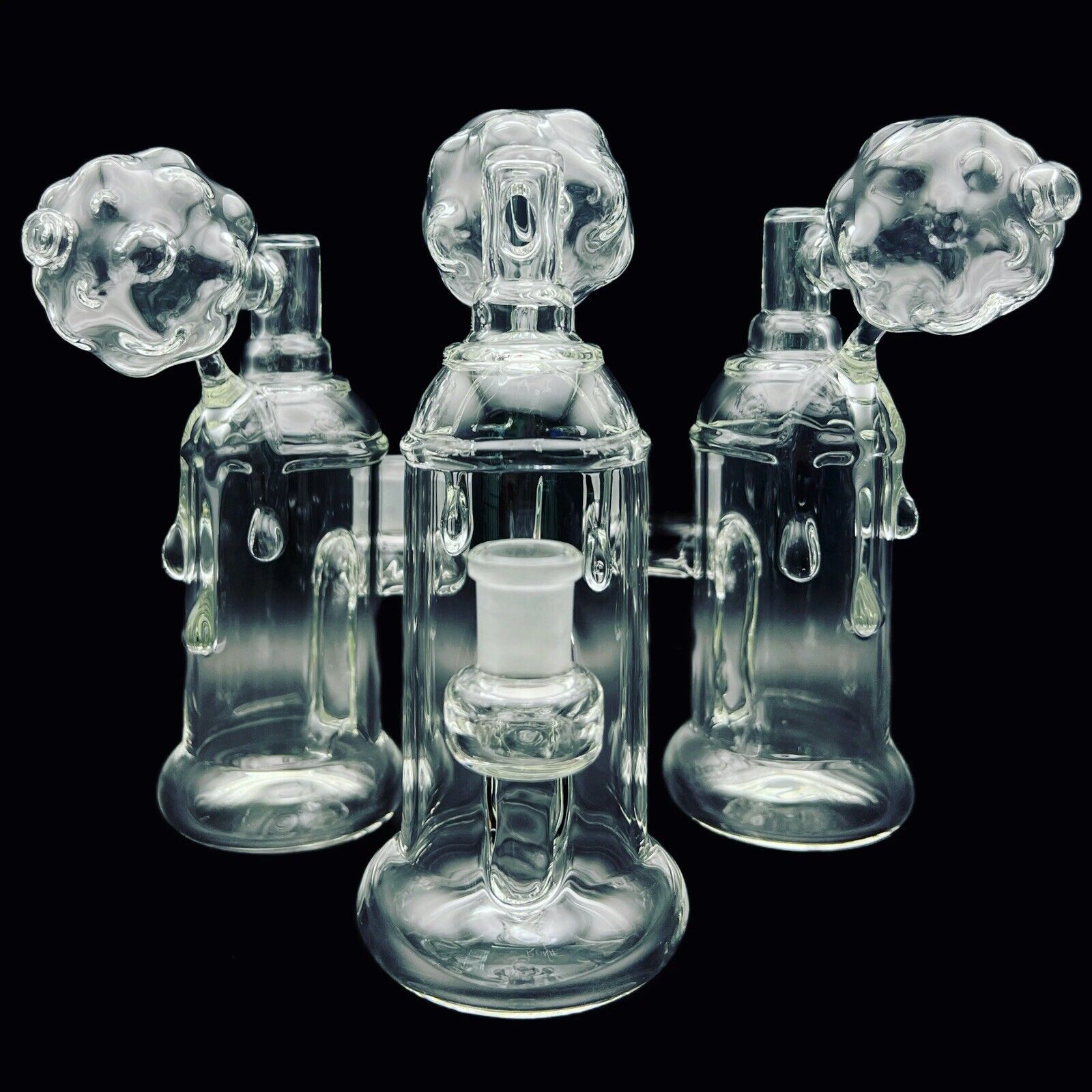HEADY GLASS rig Made By: RONE GLASS Spray Can | Clear