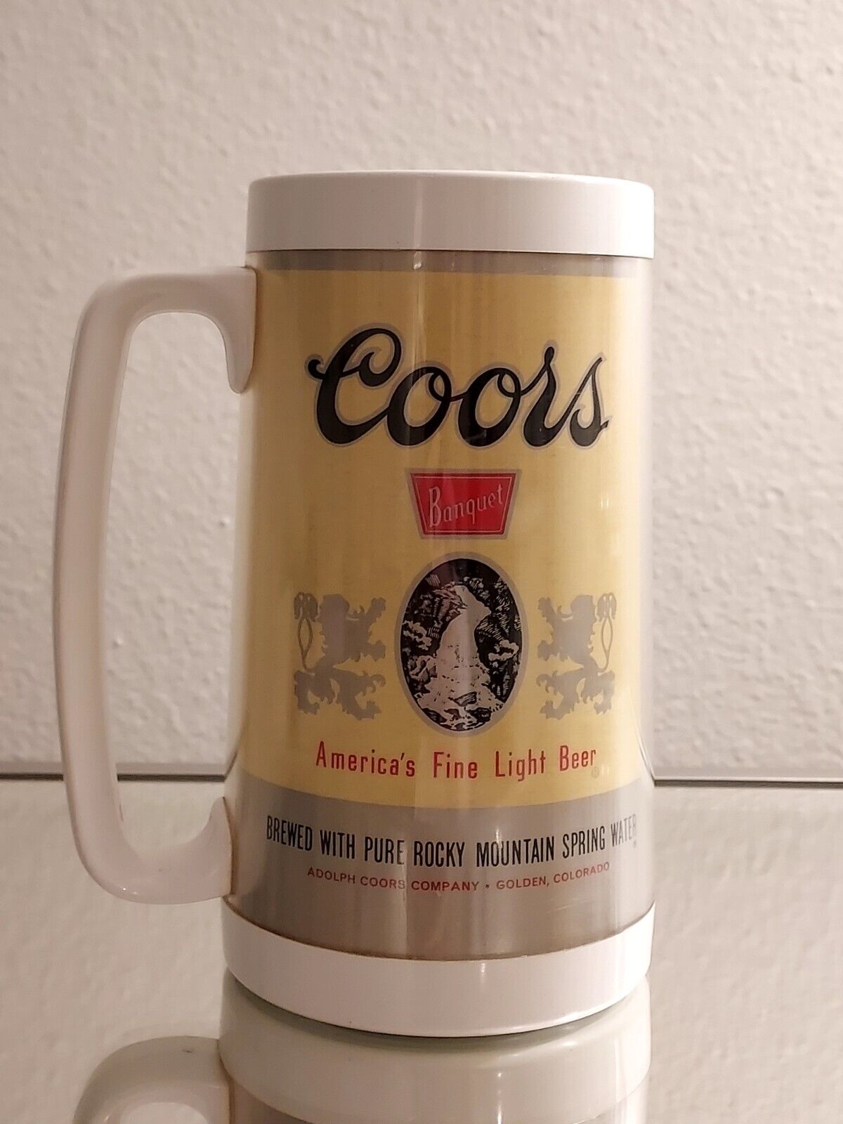 Vintage Coors  Beer Thermo-Serv Insulated Plastic Mug Made in USA