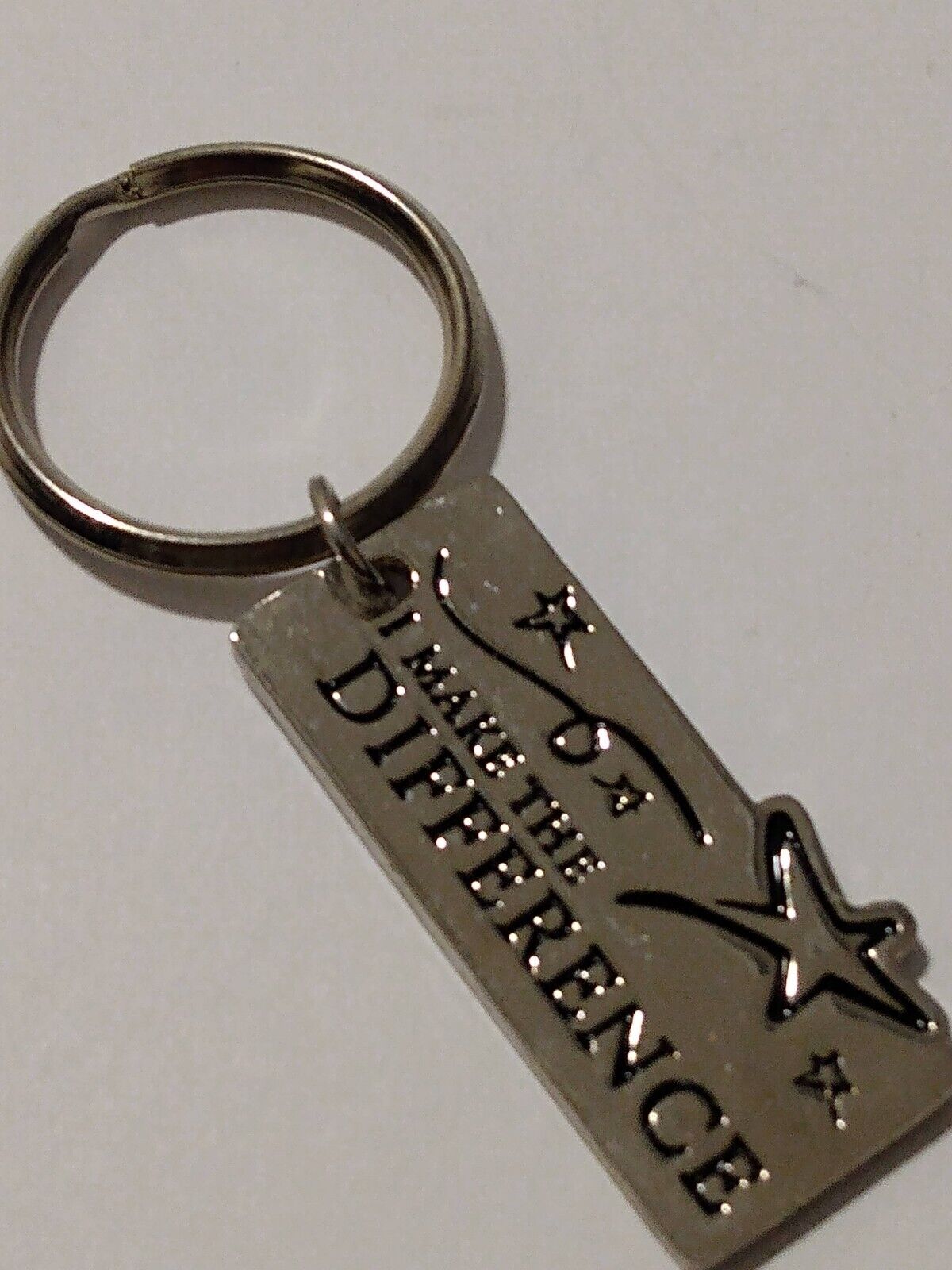 I Make the Difference Silvertone Keyring