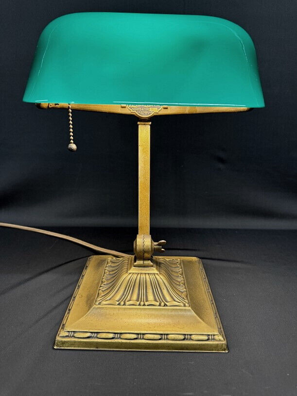 EMERALITE BANKERS LAMP FOR FLAT OR ROLL TOP DESK CIRCA 1916 - 1930