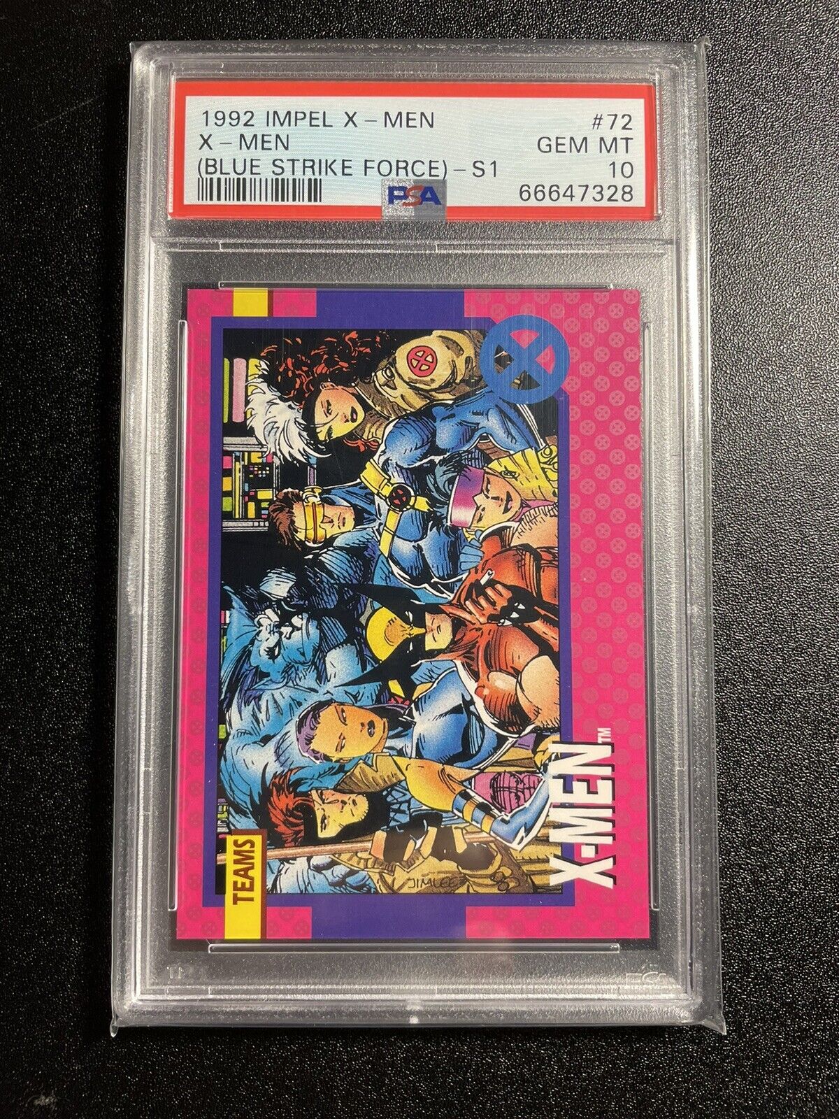 1992 Impel X-Men Blue Strike Force- S1 #72 PSA 10 GEM MINT