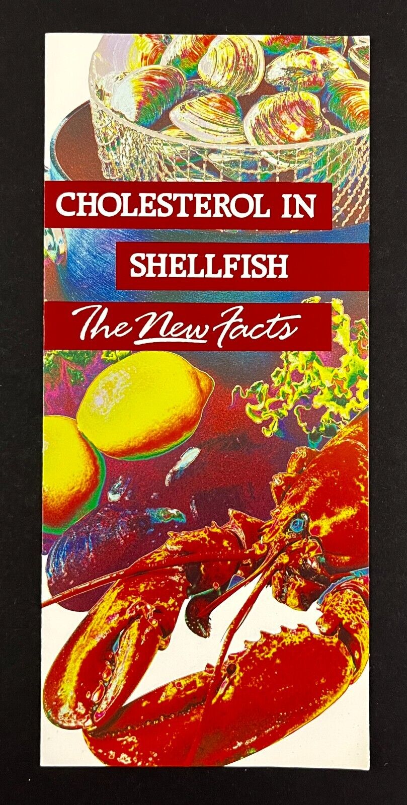 1990s Red Lobster Shellfish Cholesterol New Facts Health Info Vintage Brochure