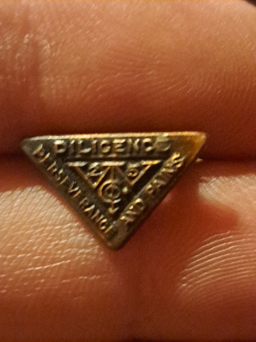 Vintage W. C.O. 25 - Diligence, Perseverance, And Pains - Elks Pin