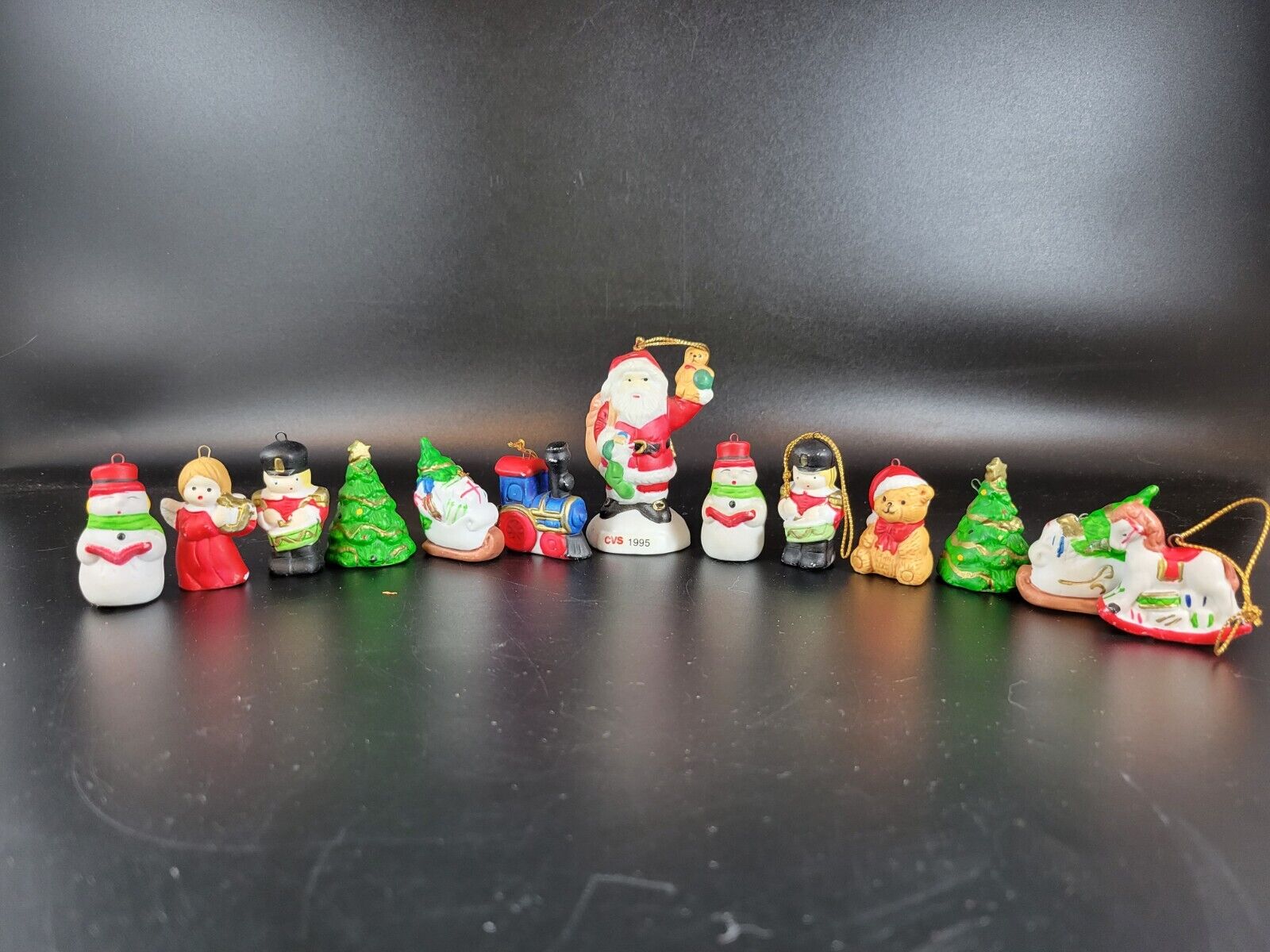 Vintage CVS Pharmacy  Christmas Tree Ornaments 1995 Collectible Lot Of 13