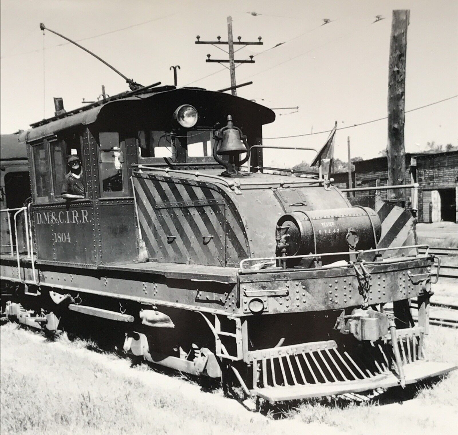 Des Moines & Central Iowa Railroad DM&CIRR #1804 Locomotive Photo Interurban