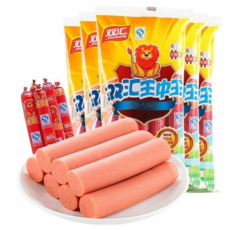 Premium Chinese Snack Food Ham Sausage  9pcs*30g/bag 双汇王中王火腿肠中国美食零食香肠 1-10bags
