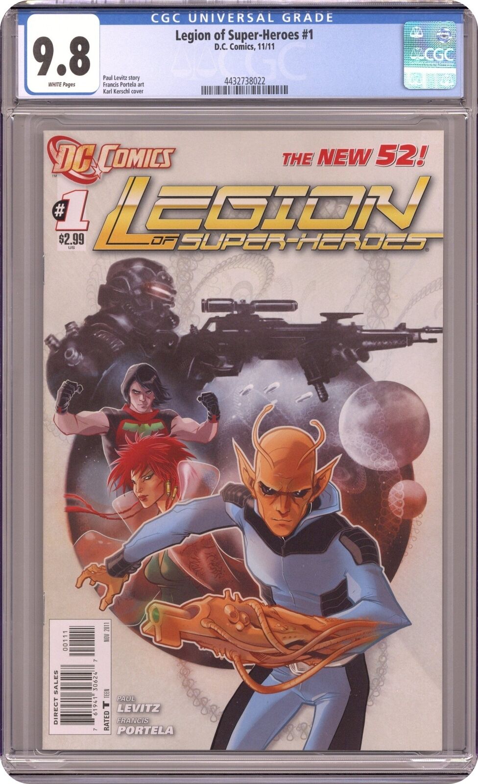 Legion of Super-Heroes 1A CGC 9.8 2011 4432738022