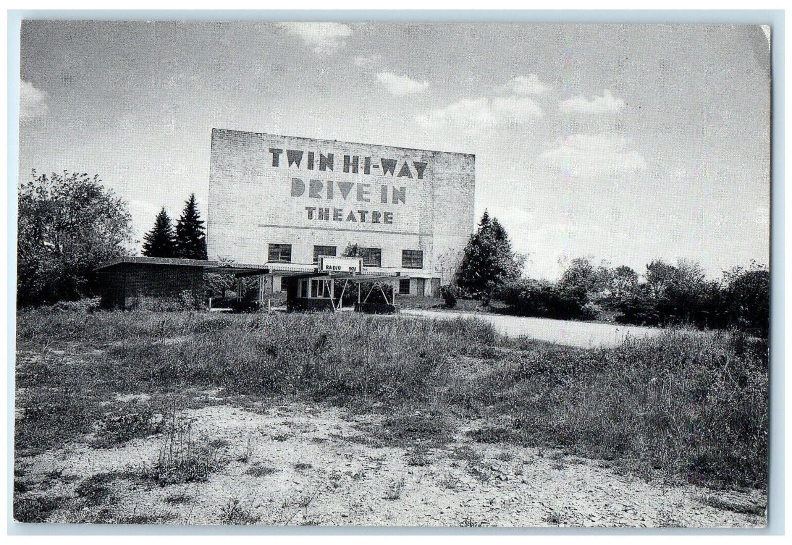 c1940 Twin Theater Moon Run Exterior Building Pittsburgh Pennsylvania Postcard