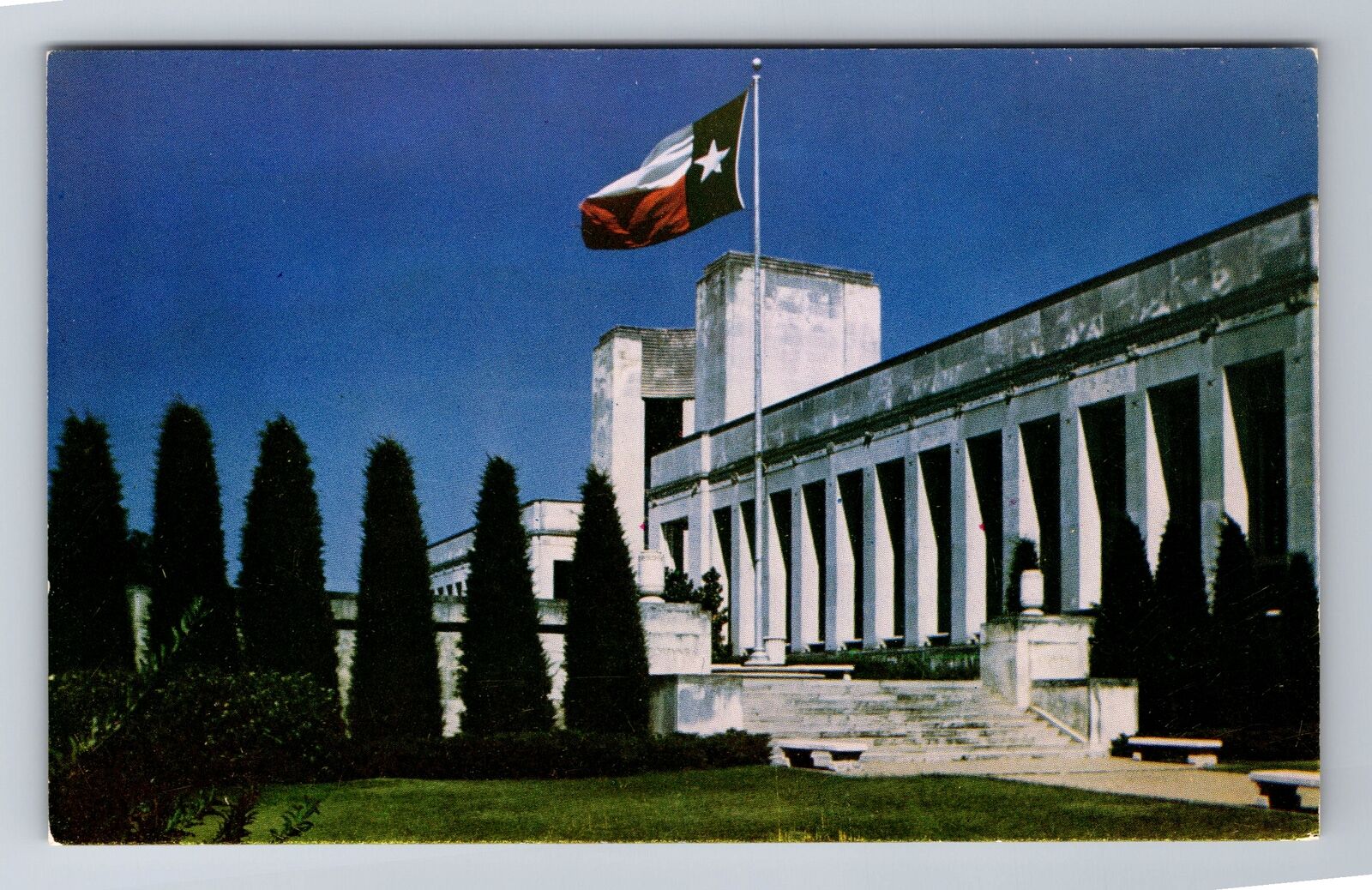 Dallas TX-Texas, Texas Hall Of State, Antique, Vintage Souvenir Postcard