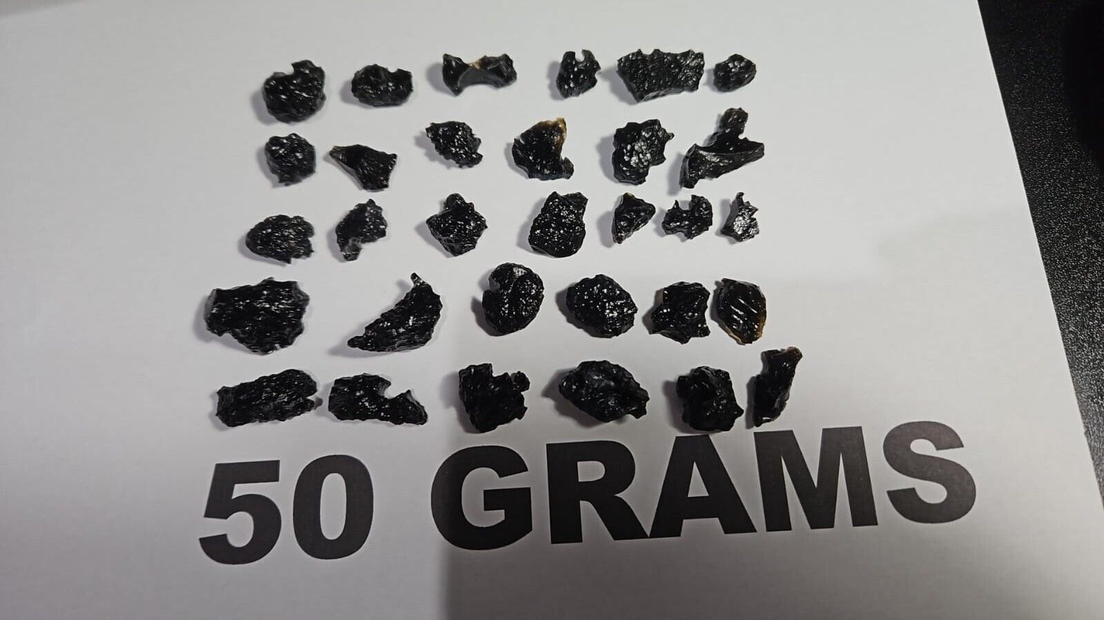 Billitonite Tektite Satam Meteorite Indonesia Wholesale 50 Grams 