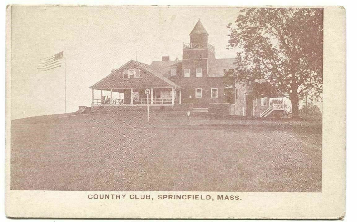 Postcard Country Club Springfield MA 