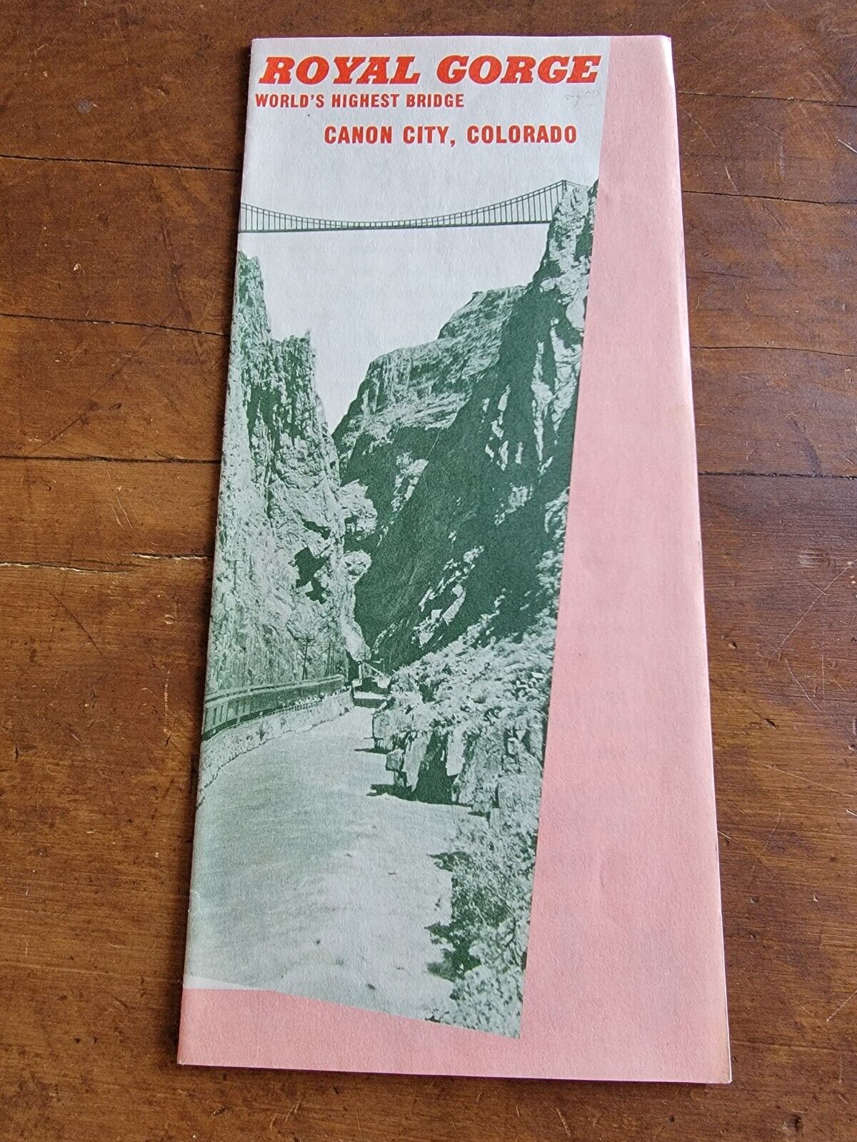World\'s Highest Bridge, Canon City Colorado 1950\'s Brochure, Crack Train D&RGWRR