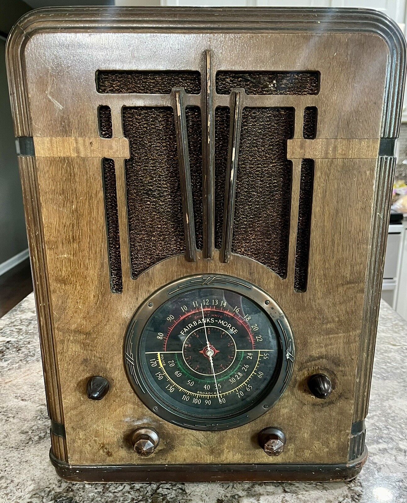 Vintage Fairbanks-Morse Model 58 Chassis Tombstone Radio 1930s 115v 65w