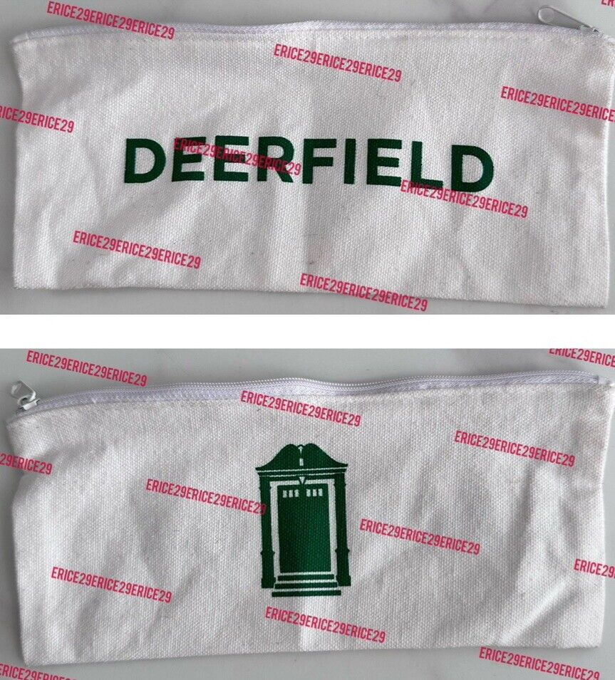 Deerfield Academy Deerfield Massachusetts Canvas Money Bag w/ Zipper 9” x 4”