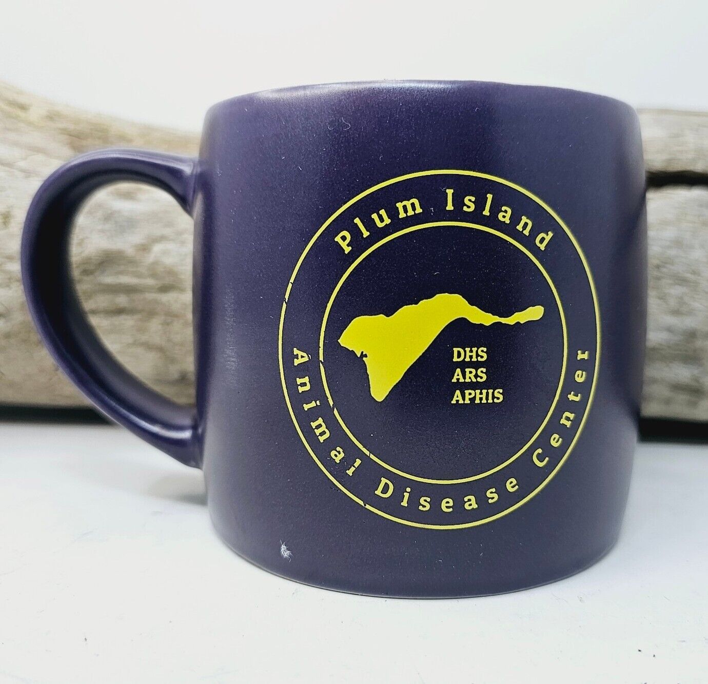 RARE Plum Island Animal Disease Control Coffee Mug Infectious Plague Center