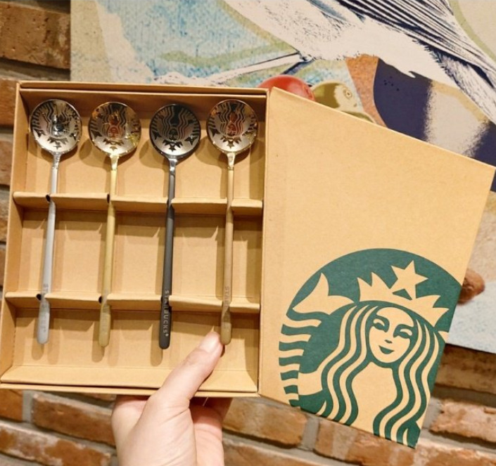 Starbucks 4PCS Spoon Coffee Mug  Kitchen Bar Tea Cup Spoons Limited Edition