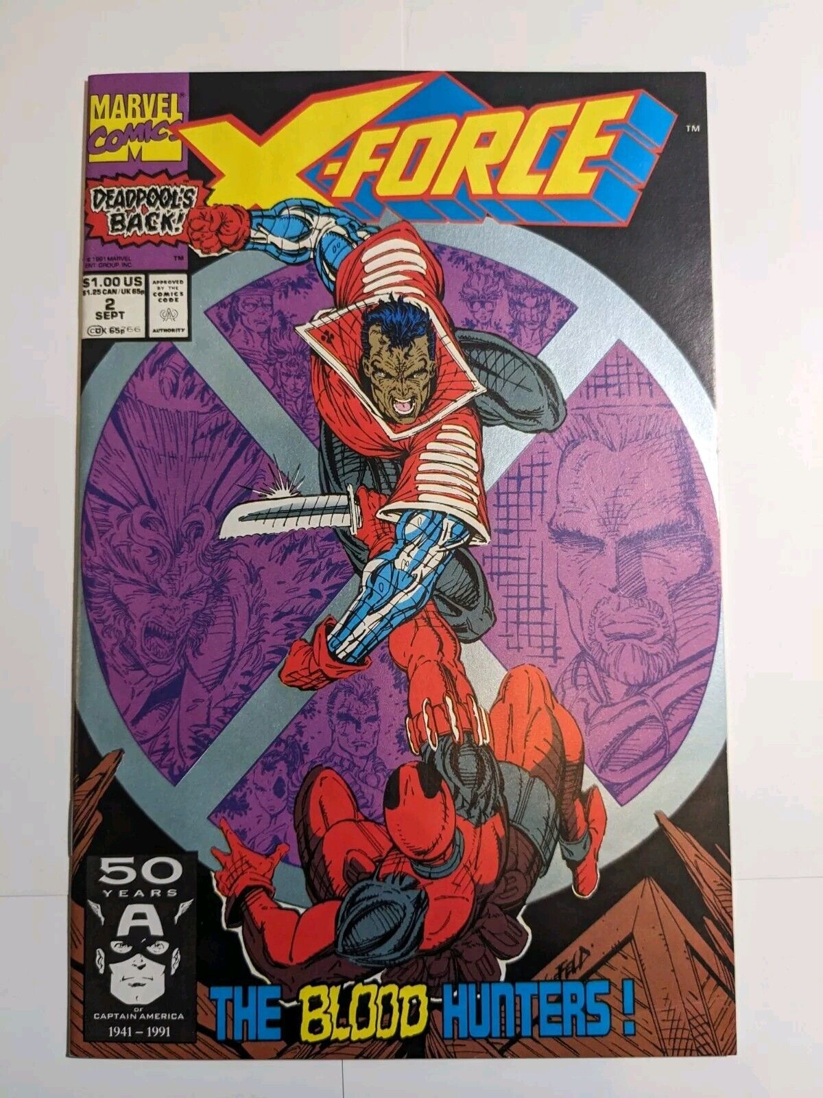X-Force #2 Key 🔑2nd Appearance of Deadpool 1st Appearance of Weapon X 1991