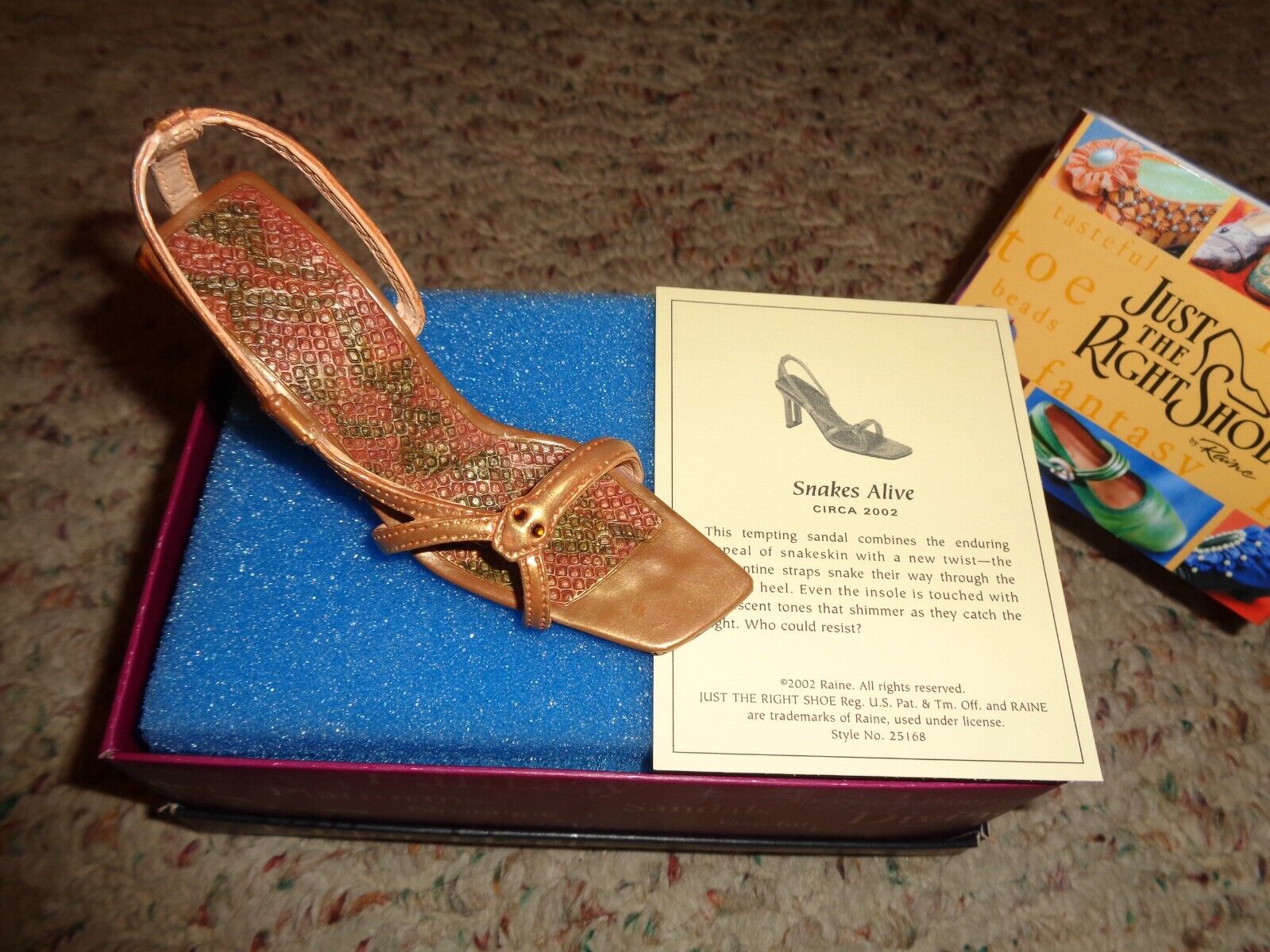 JUST THE RIGHT SHOE - BY RAINE WILLITTS - SNAKES ALIVE - #25168 - COA - SWEET