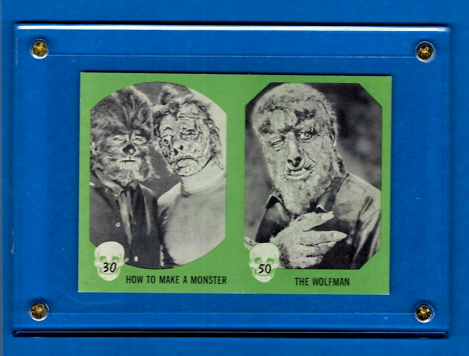Horror Monster 1961 GREEN NU-CARDS #\