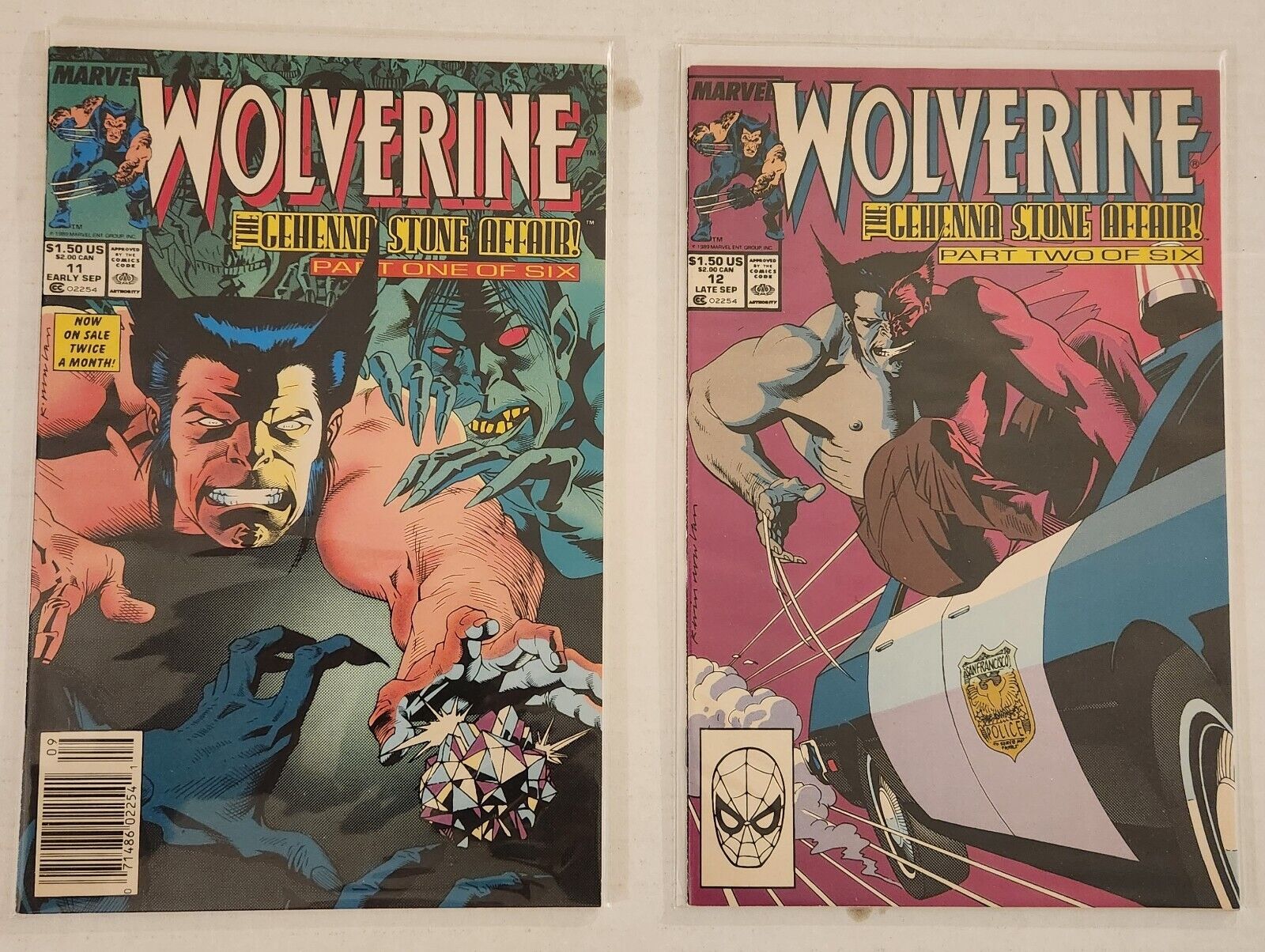 Wolverine (vol. 2) #11-20 (Marvel Comics 1989-1990) 10 issue run
