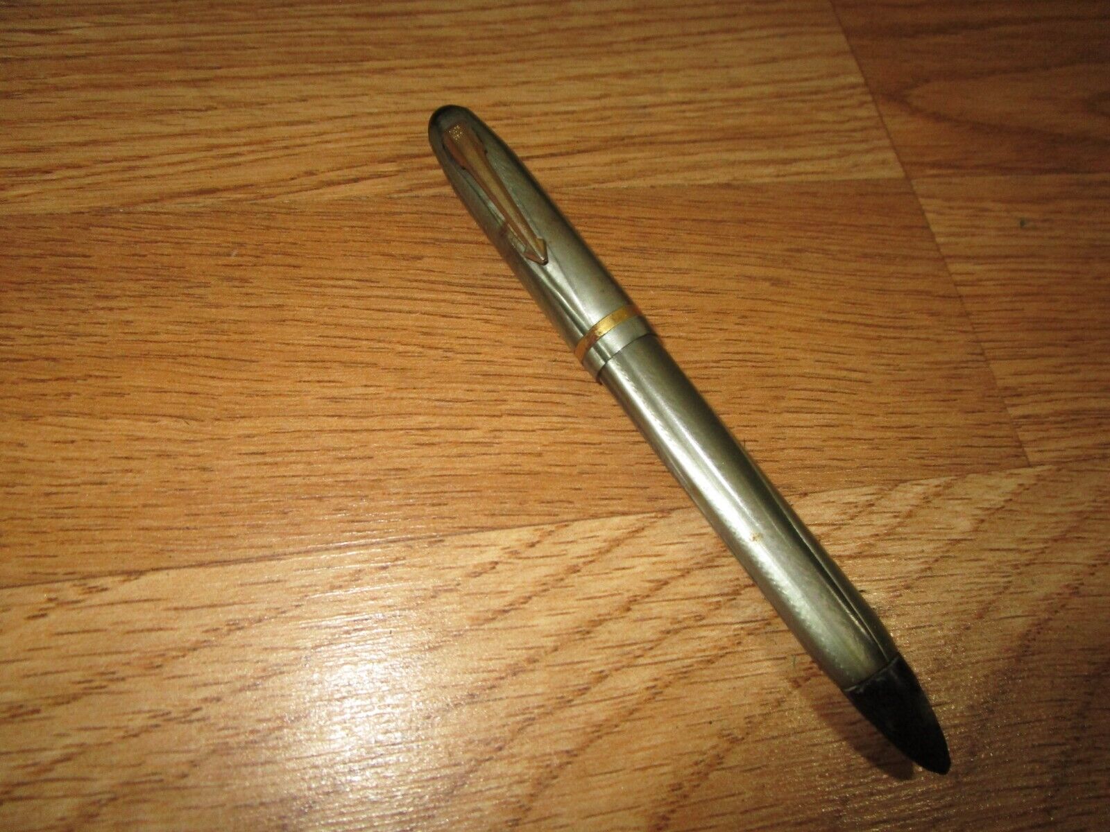 Vintage Conklin Silver Gray Fountain Pen