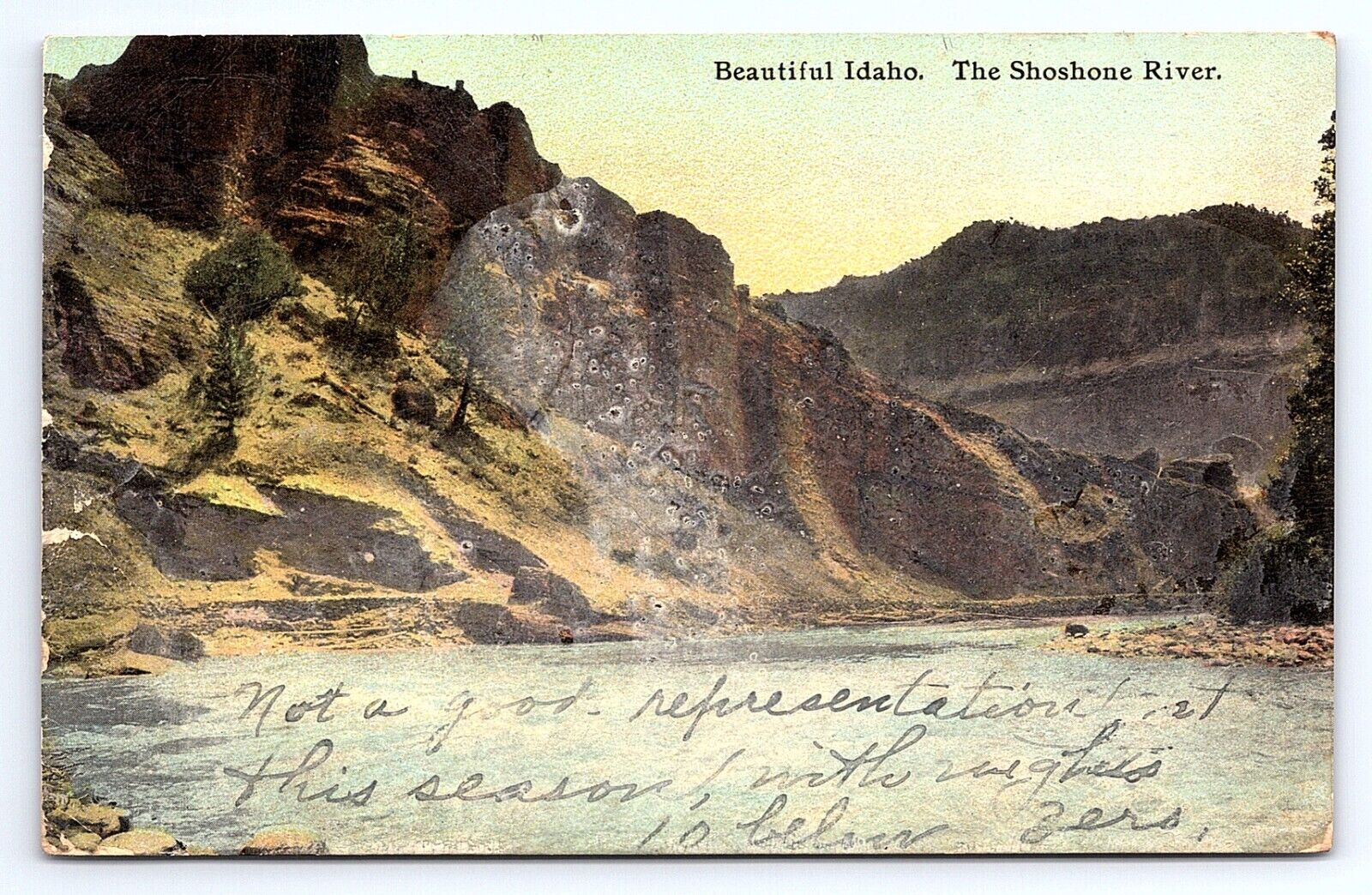 Postcard Beautiful Idaho Series Shoshone River ID c.1910s