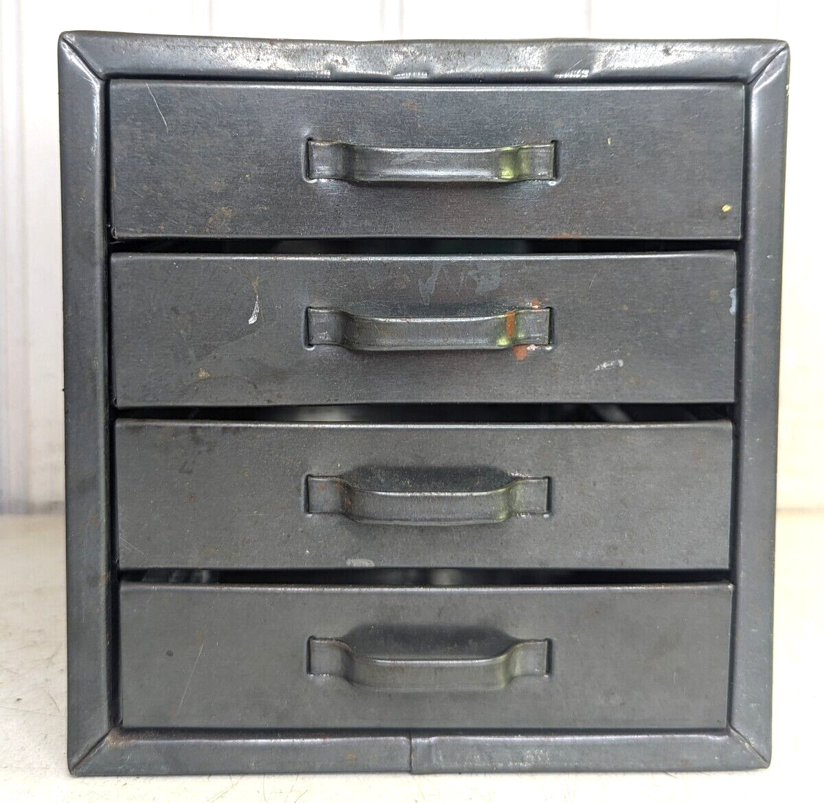 Vintage Small 4 Drawer Organizer Metal Cabinet Unbranded