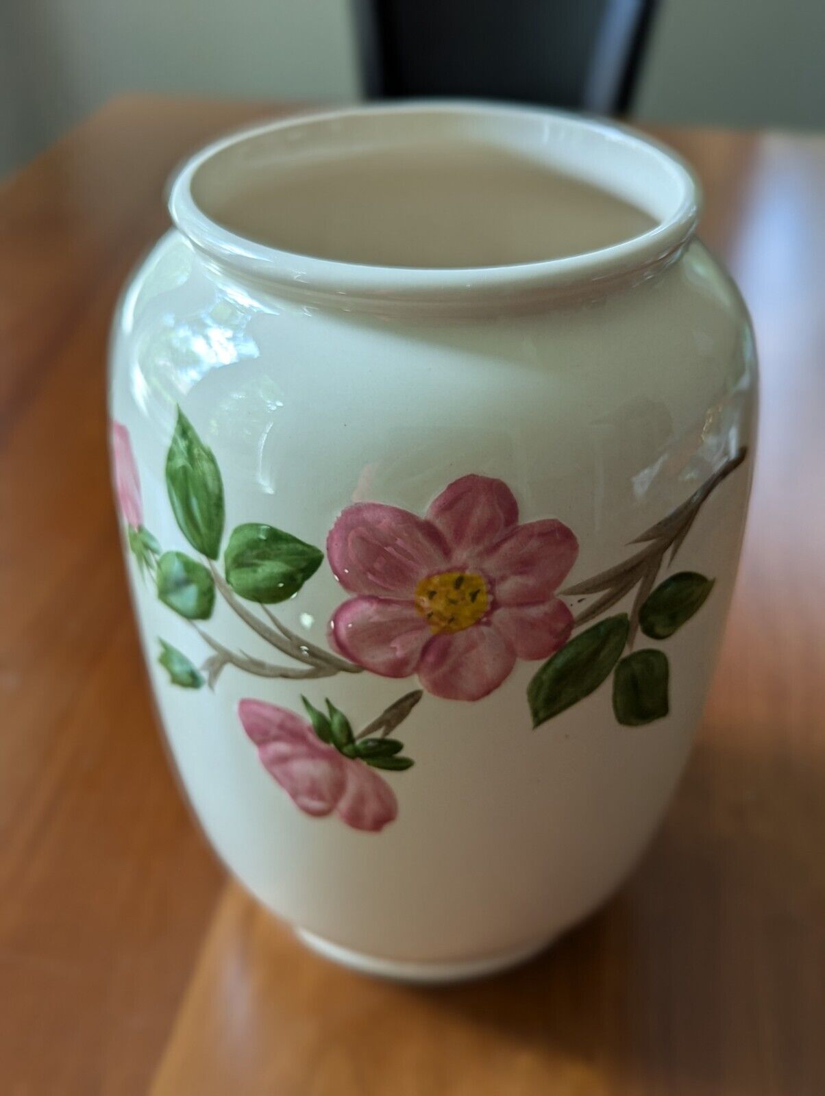 Franciscan Desert Rose Vintage Cookie Jar Hand Painted Original England No Lid