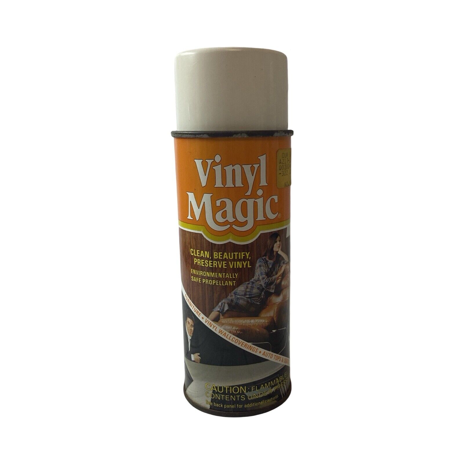 Vinyl Magic Spray Can Vinyl Cleaner Full Vintage 1970's Use or Display NOS