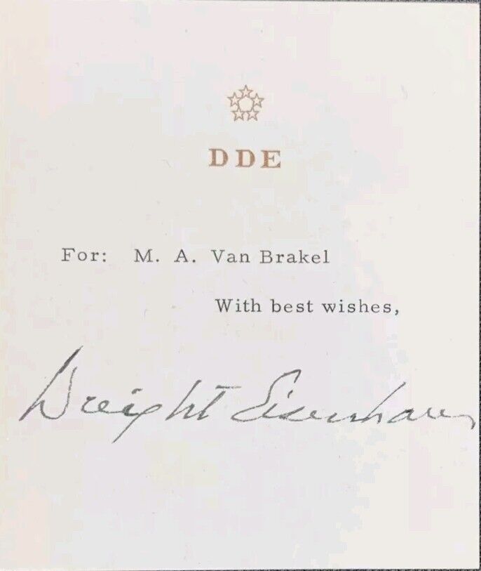 President Dwight D. Eisenhower SIGNED Autograph Book Plate