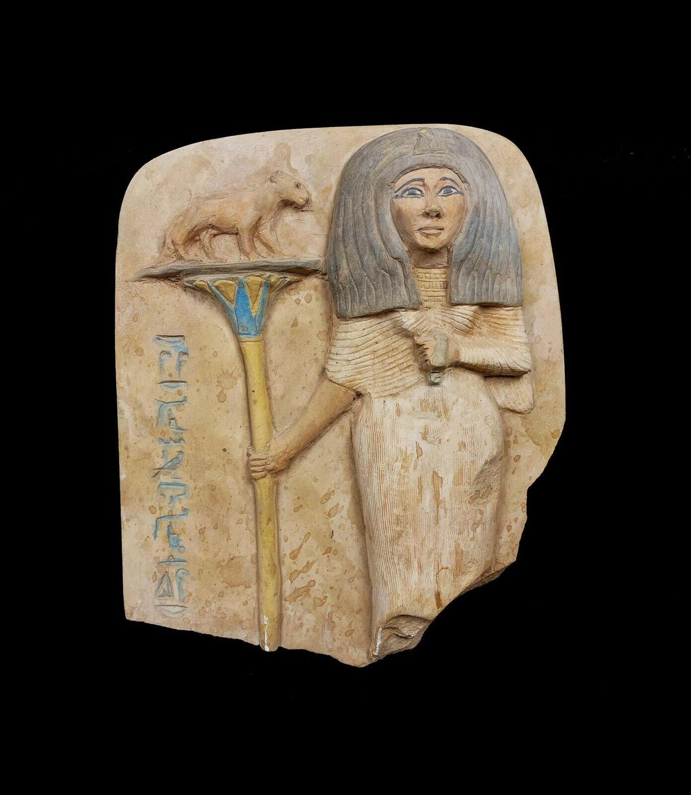 Marvelous Queen HATSHEPSUT ( AMUN's Wife ) with the Egyptian lion