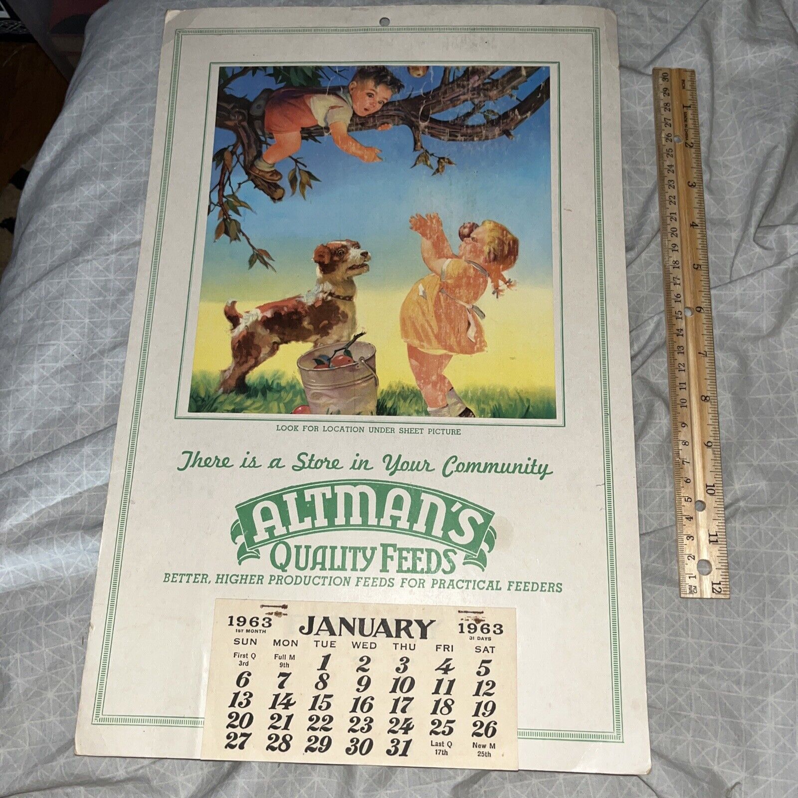 Vintage 1963 Altman’s Quality Feeds - Pennsylvania Ohio Agriculture Feed Store