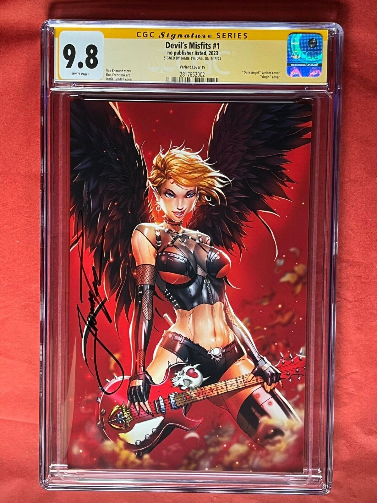 The Devil’s Misfits 1 Cover TV Variant CGC 9.8 SS signed by Jamie Tyndall
