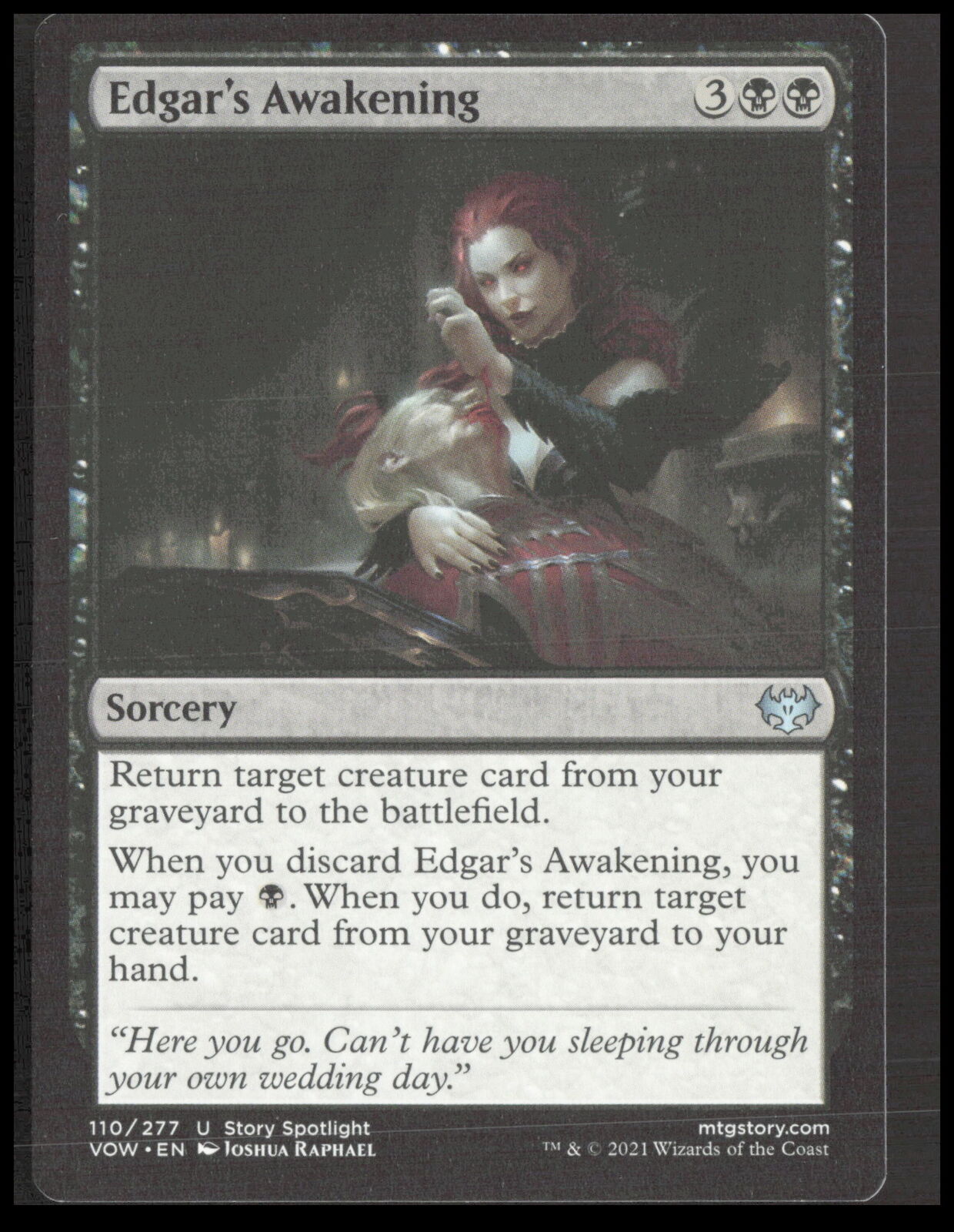 MTG Edgar's Awakening 110 Uncommon Innistrad: Crimson Vow Card CB-1-2-A-29