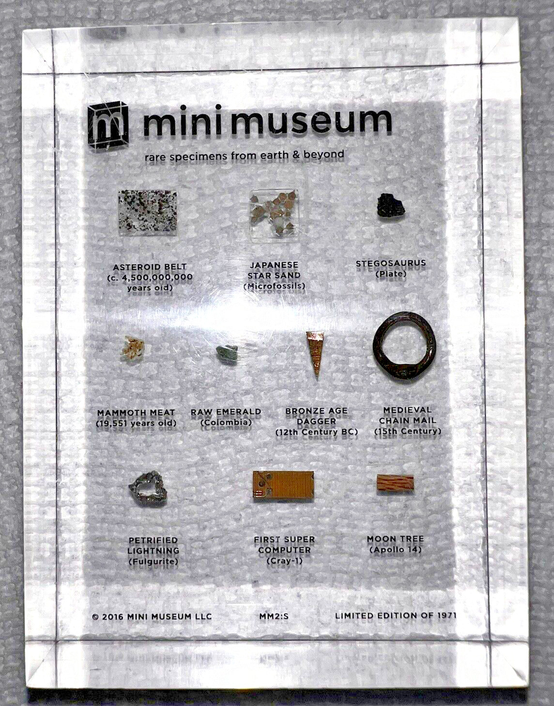 Mini Museum Rare 2016 Limited 2nd Ed. Specimens, Super Computer, Space, Hans Fex