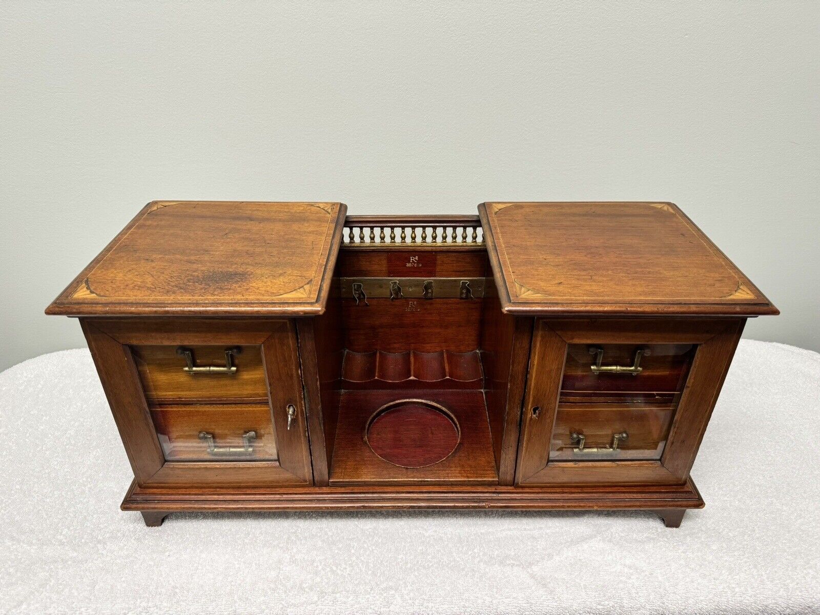 Antique Pipe And Tobacco Storage/Display Chest