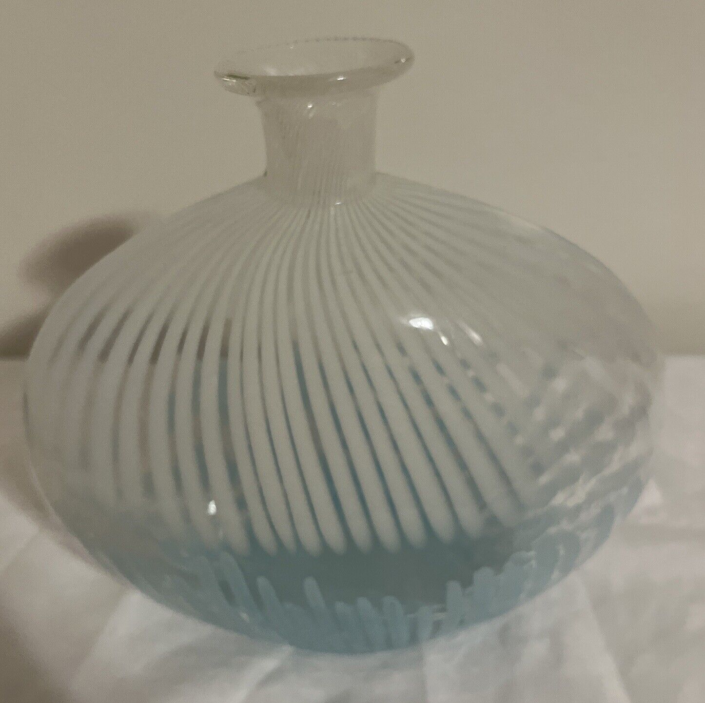 Vintage  Blue/ White Medium Vase 