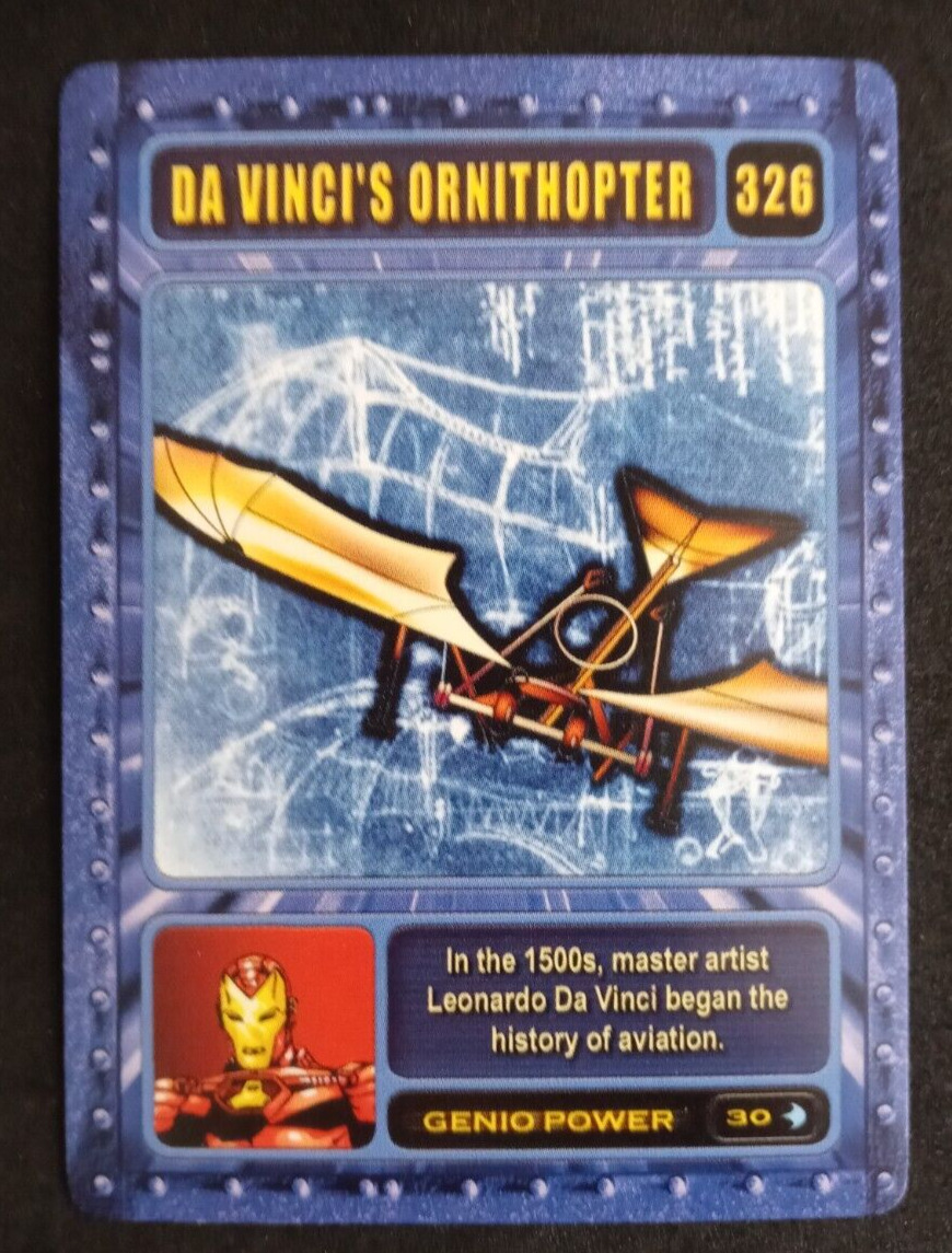 2003 Marvel Genio Card Game Da Vinci's Ornithopter #326