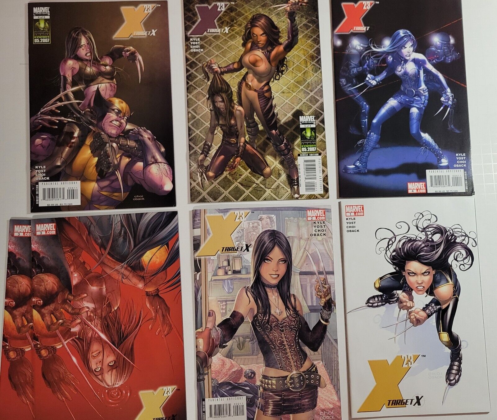 X-23 TARGET X #1 #2 #3 #4 #5 #6 Complete Set Marvel Comics 2006 Perfect Readers.